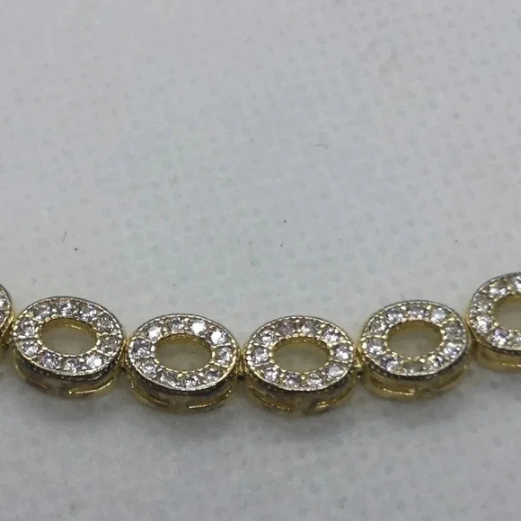 Sterling adjusted tennis  bracelet - Picture 2 of 4